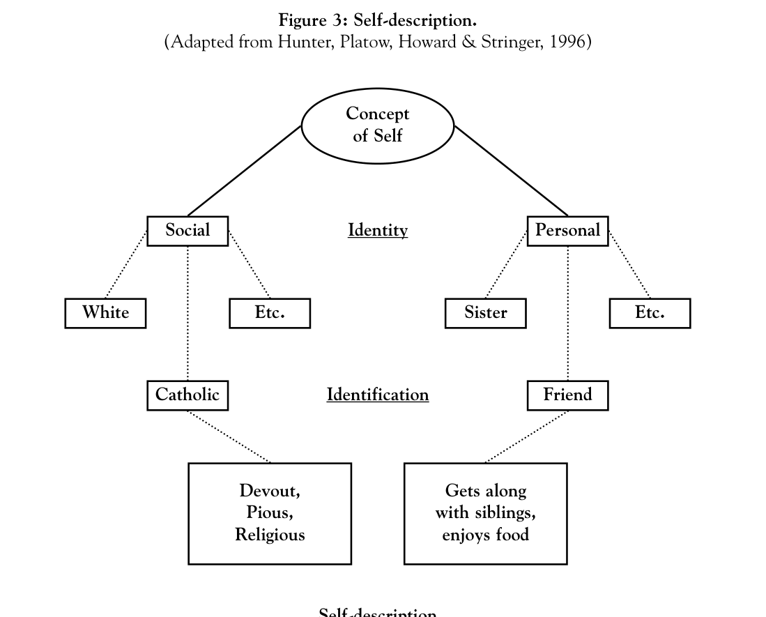 Figure 3. Self-description. (Adapted from Hunter, Platow, Howard & Stringer, 1996.)